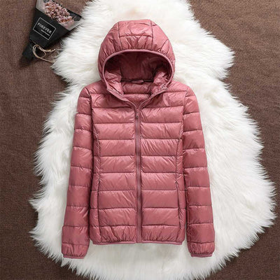 Ursula - Ultraleichte wattierte Jacke mit Kapuze