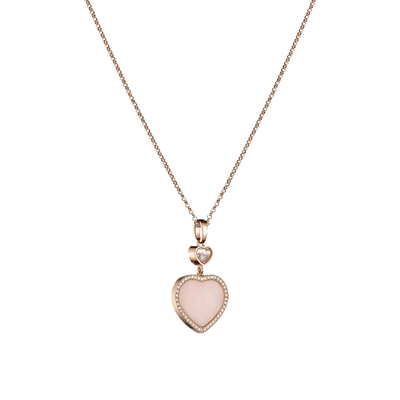 Collana con cuore - Rosa/Oro rosa