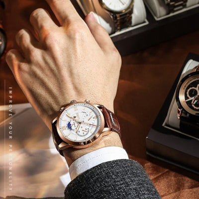 Klassische | Lederarmband Uhr