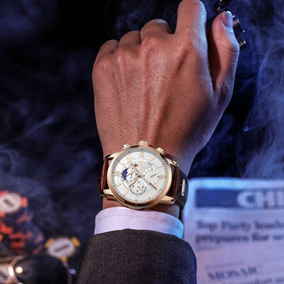 Klassische | Lederarmband Uhr