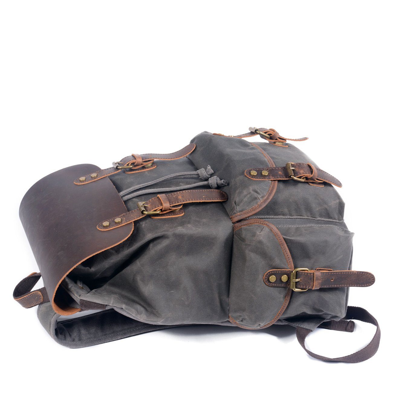 SALZBURG | Leinen-Leder-Rucksack
