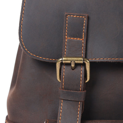 FLAM | Lederrucksack mit Kordelzug