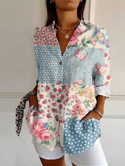 Roxane™ - Leichte Bluse mit Blumenmuster aus Baumwolle