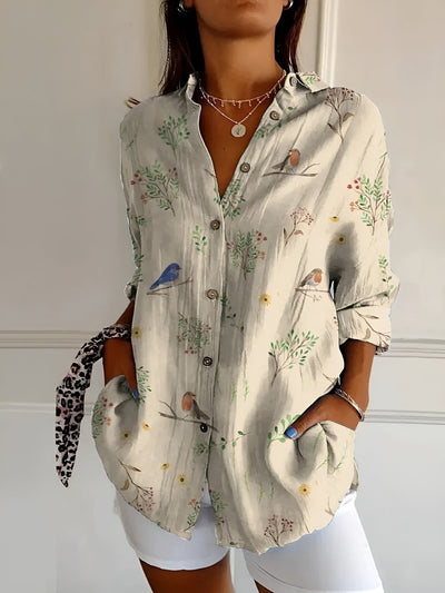 Roxane™ - Leichte Bluse mit Blumenmuster aus Baumwolle