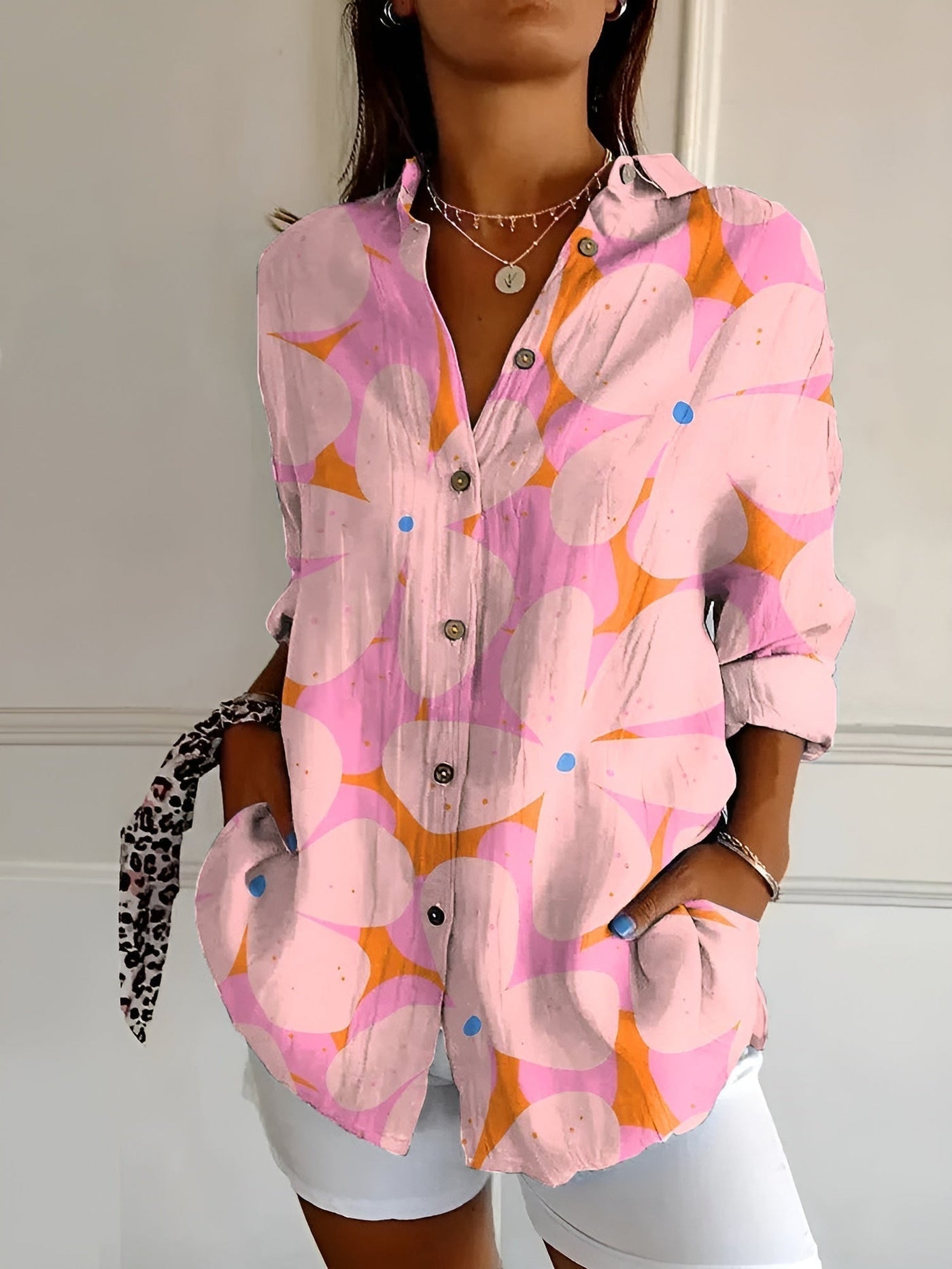 Roxane™ - Leichte Bluse mit Blumenmuster aus Baumwolle