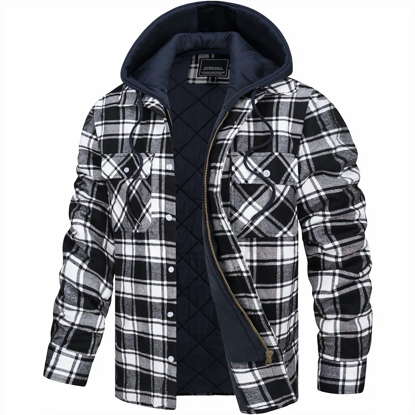 Tim® - Elegante cappotto invernale a quadri 