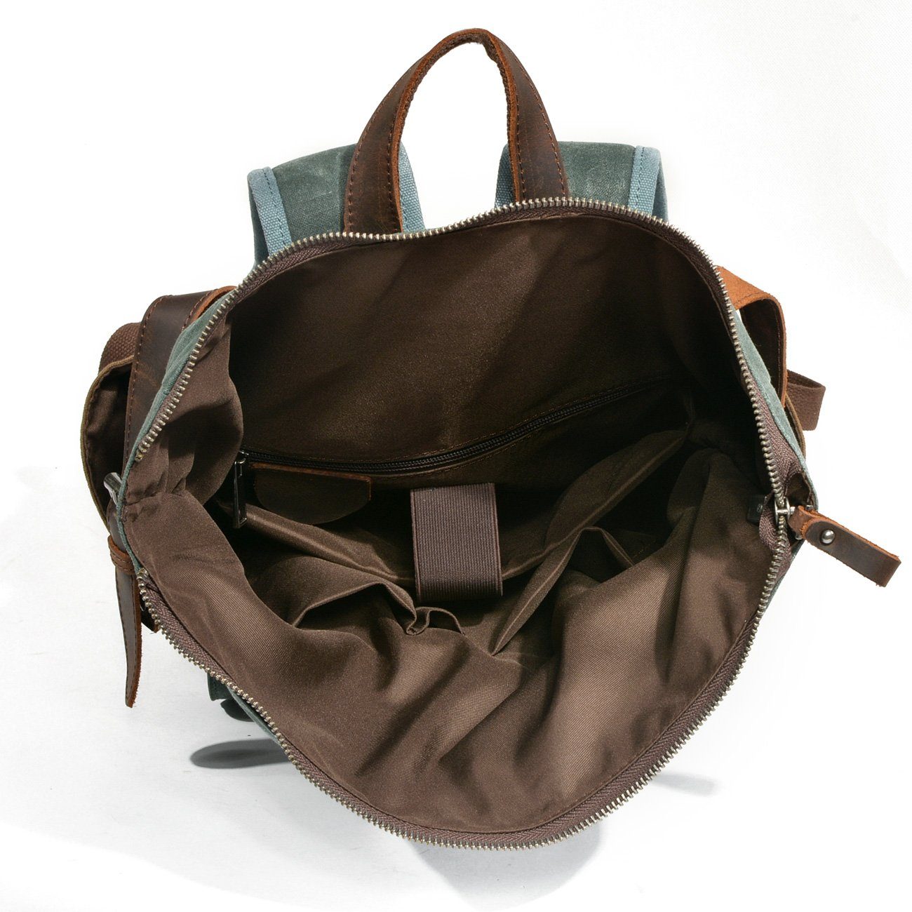 MARSEILLE | Rolltop-Rucksack aus wachsbeschichtetem Segeltuch