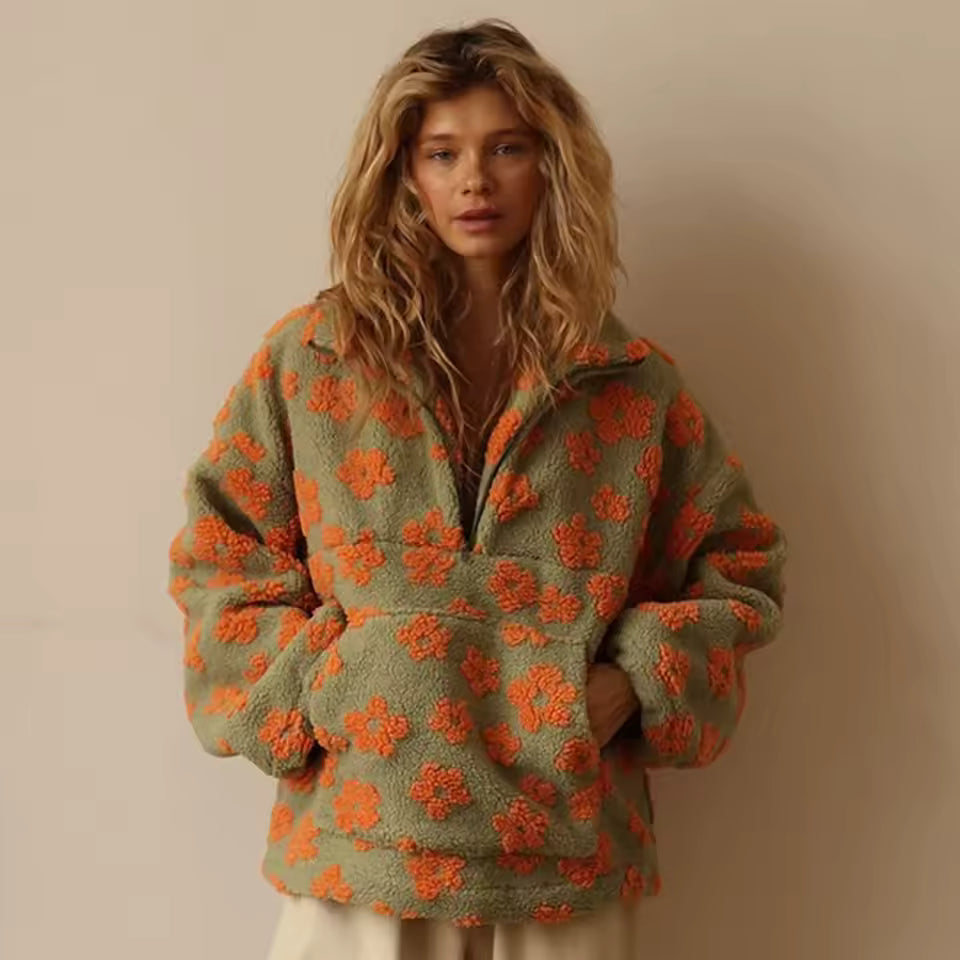 Daisy | Blumen Strickjacke